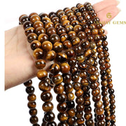 Natural Yellow Tiger Eye String - Akshay Gems